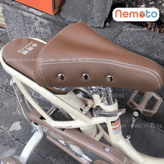 Xe Đạp Trẻ Em Xaming  C1 màu be bé trai - Size 18-20 Inch Có Giỏ Và Chân Chống