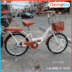 Xe Đạp Nữ Hàng Việt Nam khung sườn chắc chắn Size 20inch - Mã VN24