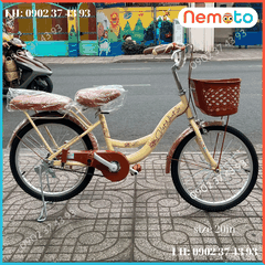 Xe Đạp Nữ Hàng Việt Nam khung sườn chắc chắn Size 20inch - Mã VN24