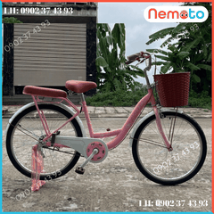 Xe Đạp Nữ Hàng Việt Nam khung sườn chắc chắn Size 20inch - Mã VN24
