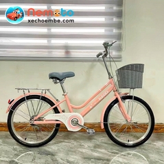 XE ĐẠP NỮ KUBABY 2 GIÓNG CHO BÉ GÁI HƠN 7 TUỔI - 20IN