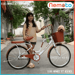 Xe Đạp Nữ Việt Nhật Mini Cao Cấp Size 24 inch - Mã LATE -VN2