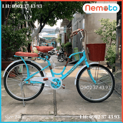 Xe Đạp Nữ Việt Nhật Mini Cao Cấp Size 24 inch - Mã LATE -VN2