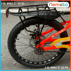 Xe Đạp Nam 2 Gióng Thời Trang, Phuột Nhún, Thắng Đĩa Kèm Đèn  Size 20 -Mã MAY20