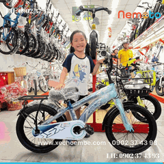 Xe Đạp Trẻ Em Năng Động Khung Cao Cấp Size 16 inch -Mã 2038