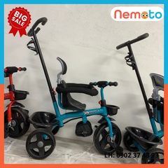 Xe 3 bánh tay đẩy tiện lợi, khung sườn chắc chắn, cho bé từ 10 tháng tuổi - 5 tuổi