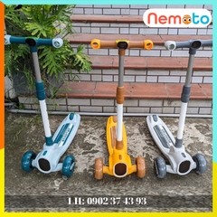 Xe trượt Scooter 3 bánh có đèn, nhạc cao cấp, tải trọng 60kg
