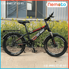 Xe Đạp Việt Nhật Xe Đạp Nam Hàng Việt Nam Kiểu Dáng Thể Thao Có Baga Size 20inch - Mã VN-101