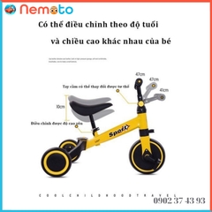 Xe đa năng gấp gọn - xe thăng bằng - xe 3 bánh đạp cho bé từ 1 tuổi trở lên