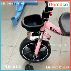 Xe Ba Bánh Khung Sườn Chắc Chắn Cho Bé 2-6 Tuổi - Có Đèn Nhạc Vui Nhộn 3B614