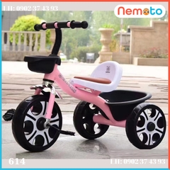 Xe Đạp Ba Bánh Cho Bé Khung Sườn Chắc Chắn - Nệm Êm (Giao Màu Ngẫu Nhiên) 3B614