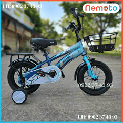 Xe Đạp Trẻ Em Năng Động Khung Cao Cấp Size 16 inch -Mã 2038