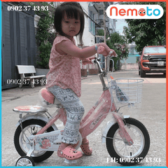 Xe đạp Nữ Xaming 2 khung màu hồng dễ thương Size 20 inch - Mã XM2