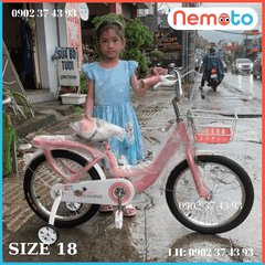 Xe đạp Bé Gái Xaming  baga liền xinh xắn Size 16in - Mã XM11