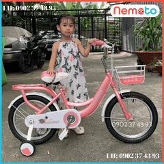 Xe đạp Bé Gái Xaming  baga liền xinh xắn Size 16in - Mã XM11