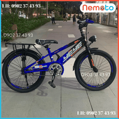 Xe Đạp Nam Khung 2 Sườn, Cổ Ngang Kèm Còi - Đèn Xe Size 20inch - Mã YEYE