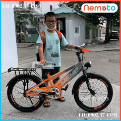 Xe Đạp Nam Khung 2 Sườn, Cổ Ngang Kèm Còi - Đèn Xe Size 20inch - Mã YEYE