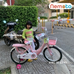 Xe đạp Bé Gái Xaming  baga liền xinh xắn Size 16in - Mã XM11