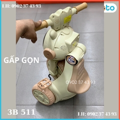 Xe Ba Bánh Đạp Gấp Gọn Siêu Đáng Yêu - Có Đèn, Nhạc 3B511