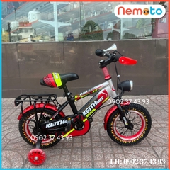 Xe Đạp Trẻ Em Thời Trang Cổ Ngang Giá Rẻ Nhât Size 12inch - Mã KEITH-12