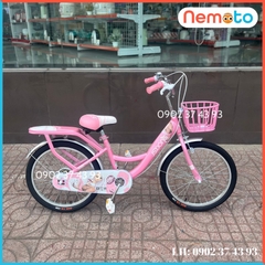 Xe Đạp Nữ Sườn Liền Chắc Chắn, Kiểu Dáng Mới Xinh Xắn Size 20inch - Mã 2035