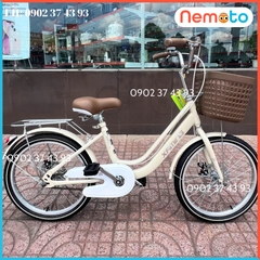 Xe Đạp Nữ 2 Gióng Cứng Cáp Cao Cấp Size 24inch - Mã MINI 2 GIÓNG