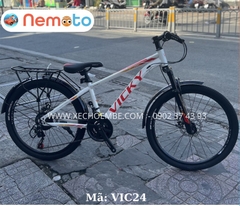 Xe Đạp Nam Cao Cấp Có Phuột,Thắng Đĩa Size 24inch - Mã VIC124