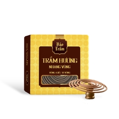 Trầm Khoanh Cao Cấp - Hộp Vàng - 4 Giờ - 18 Khoanh