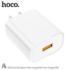 Củ Sạc Nhanh Hoco DC19 Công Suất 22.5W Hỗ trợ QC 3.0 VOOC