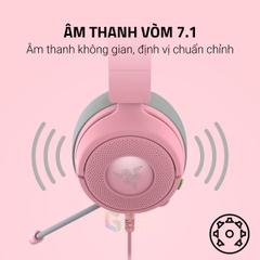 Razer Kraken Kitty V3 X – Tai Nghe Gaming Có Dây, Mic HyperClear, Âm Thanh 7.1, 3 Màu