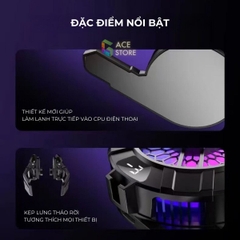 Quạt tản nhiệt từ tính SL33 công suất 10W | Dành cho điện thoại và máy tính bảng kèm ngàm kẹp