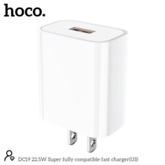 Củ Sạc Nhanh Hoco DC19 Công Suất 22.5W Hỗ trợ QC 3.0 VOOC