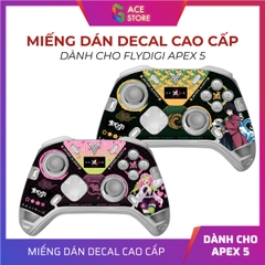 Miếng Dán Decal Cao Cấp Cho Flydigi Apex 5 Elite – EVA-01, EVA-02, MiKu, Wuchang, Demon Slayer, Zenless Zone Zero