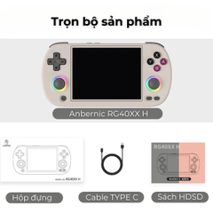 Anbernic RG40XX H Màn Hình Ngang - Máy chơi game Retro giả lập hỗ trợ xuất TV và tay cầm chơi game