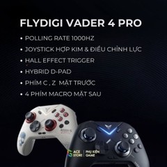 [Sẵn Hàng] Flydigi Vader 4 Pro | Tay cầm chơi game Vader 4 Pro | Joystick Điều Chỉnh Lực, Polling Rate 1000Hz