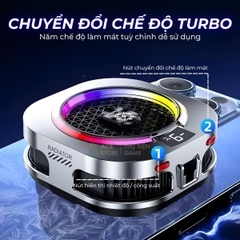 [Siêu Sale] Quạt tản nhiệt điện thoại sò lạnh TH16 Pro - Tản nhiệt từ tính tích hợp AI, Led RGB Không tụt FPS khi gaming