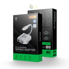 Plextone GS1 2in1 | Cáp chuyển đổi chia cổng sạc và tai nghe hỗ trợ sạc nhanh 60W [Gace Store]
