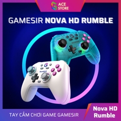 GameSir Nova HD Rumble - Tay cầm chơi game đa nền tảng với công nghệ vượt trội | Nitendo, PC, Steam, Mobile