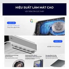 Flydigi BS1 | Để tản nhiệt laptop cao cấp không tiếng ồn, tích hợp 4 chế độ làm mát