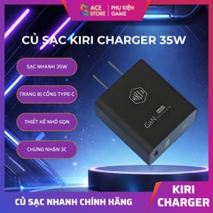 Củ sạc nhanh KIRI CHARGER 35W GaN – TYPE-C SẠC MÁT, AN TOÀN, HIỆU SUẤT CAO