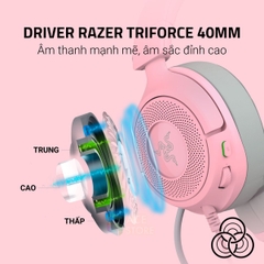 Razer Kraken Kitty V3 X – Tai Nghe Gaming Có Dây, Mic HyperClear, Âm Thanh 7.1, 3 Màu