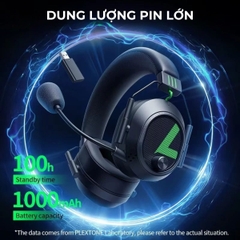 Tai nghe chơi game không dây Plextone G810 LED Light E-Sport Gaming, có mic tháo rời