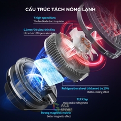 Plextone UF1  | Quạt tản nhiệt từ tính dành cho điện thoại 2 chế độ làm lạnh