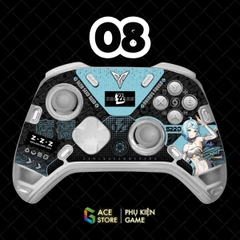 Miếng Dán Decal Cao Cấp Cho Flydigi Apex 5 Elite – EVA-01, EVA-02, MiKu, Wuchang, Demon Slayer, Zenless Zone Zero