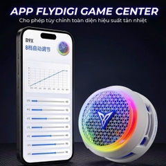 [CHÍNH HÃNG] Quạt Tản Nhiệt Sò Lạnh FLYDIGI B9X – GIẢM NHIỆT 45°C | SIÊU ÊM ≤35dB | APP ĐIỀU KHIỂN