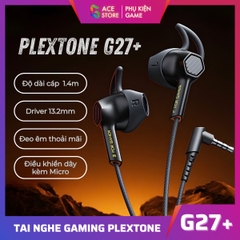 [Chính hãng] Tai Nghe Gaming Plextone G27 Plus – Mic Rõ, Âm Thanh Gaming | Jack 3.5mm / Adapter Type-C