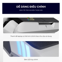 Flydigi BS1 | Để tản nhiệt laptop cao cấp không tiếng ồn, tích hợp 4 chế độ làm mát