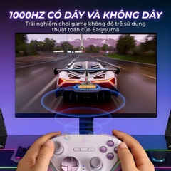 Tay Cầm EasySMX D10 Wireless 1000Hz – TMR Joystick Chống Drift – Dock Sạc RGB | PC / Android / iOS / Switch