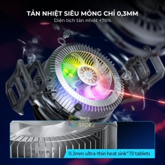 Plextone UF1  | Quạt tản nhiệt từ tính dành cho điện thoại 2 chế độ làm lạnh