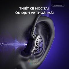 Tai nghe Plextone G31 Âm Thanh Định Vị Chuẩn Xác | Jack 3.5mm | Mic Đàm Thoại | Móc Tai Chống Rơi